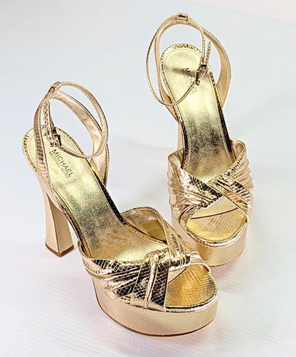 Michael Kors Women's Selena Ankle Strap Platform Sandals Size 9.5 (MSRP $185)