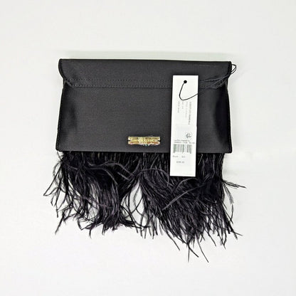 Loeffler Randall Women’s Charlee Feather Flap Clutch Shoulder Bag (MSRP $295)