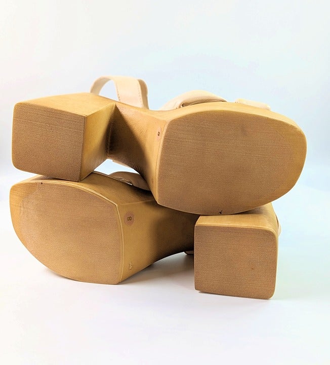 Sam Edelman Suzannah Women's Strappy Wooden Platform Sandals Size 8 (MSRP $150)