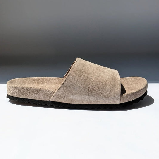 The Men's Store Bloomingdale's Slide Stone Suede Sandals Size 7 (MSRP $145)