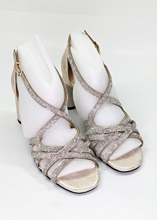 Bella Vita Women's Aliette Dress Sandals Soft Gold Metallic Size 7 (MSRP $95)