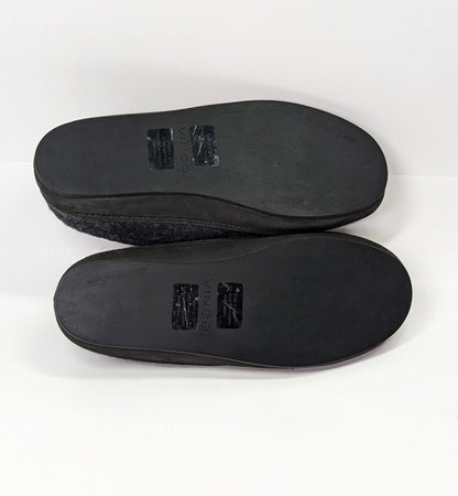 Vince Men's Howell Shearling-Lined Slippers Charcoal Gray Size 9 (MSRP $150)