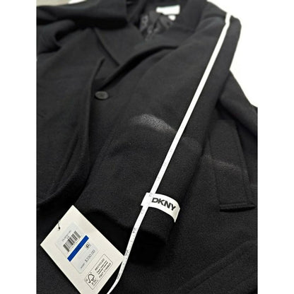 DKNY Petite Notched-Collar Double-Breasted Wrap Coat Size XL 16-18 (MSRP $350)