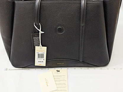 Radley London Chancery Large Black Leather Flapover Shoulder Bag (MSRP $348)