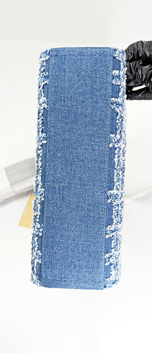 Michael Kors Gigi Small East West Messenger in Blue Denim (MSRP $328)