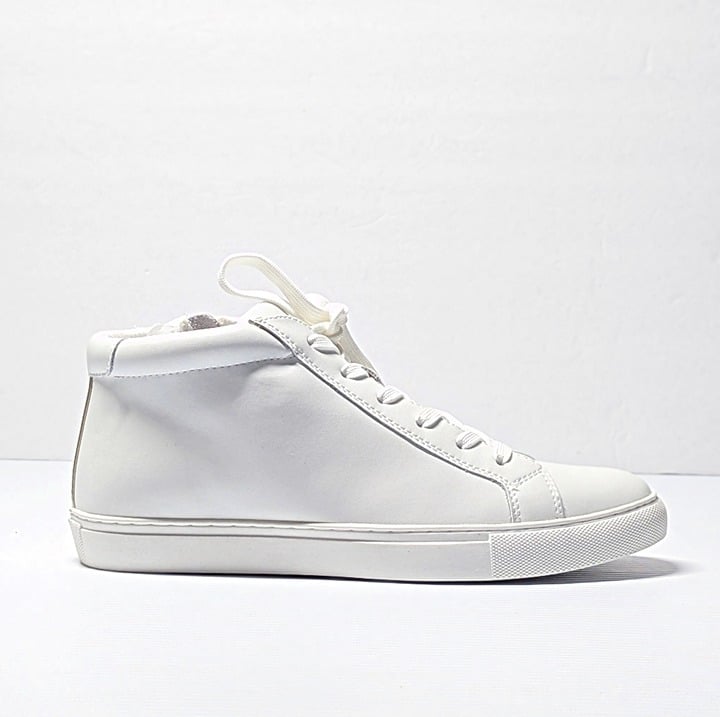 Kenneth Cole New York Women's Kam Hightop Sneakers White Size 7.5 M (MSRP $125)