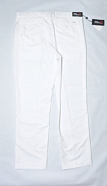 RLX Ralph Lauren Men's Tailored Fit Performance Twill Pants White Size 36 x 32