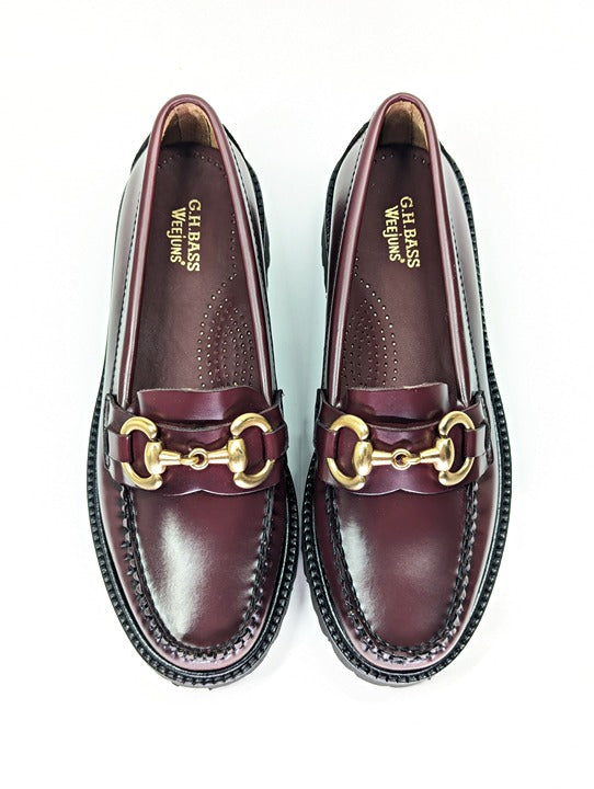 G.H. BASS Women's Lianna Wine Super Bit Platform Loafers Size 6.5 (MSRP $195)