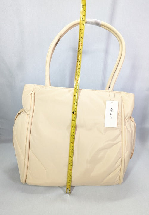 On 34th Jyyll Women's Nylon Tote in Cold Cream (MSRP $100)
