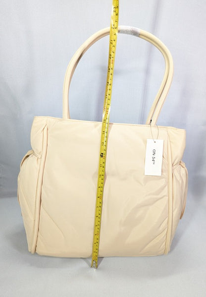On 34th Jyyll Women's Nylon Tote in Cold Cream (MSRP $100)