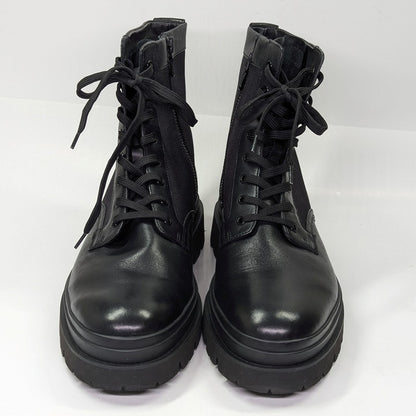 Vince Men's Raider Lace Up Boots in Black Leather Size 11.5 (MSRP $395)