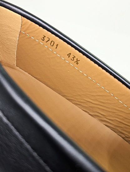 Versace Men's La Medusa Black Calf Leather Loafers Size 43.5 (MSRP $775)