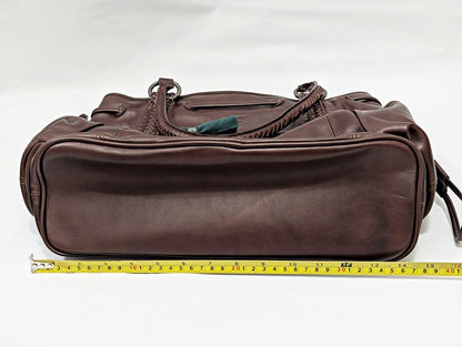 OLD TREND Women's Brown Genuine Leather Brassia Tote Bag (MSRP $359)