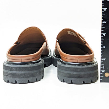Marni Men’s Brown Leather Piercing 2.0 Chunky Sabot Loafers Size 44 (MSRP $935)