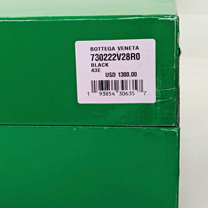 Bottega Veneta Men's Black Leather Slip On Lug Penny Loafers Size 43 MSRP $1,300